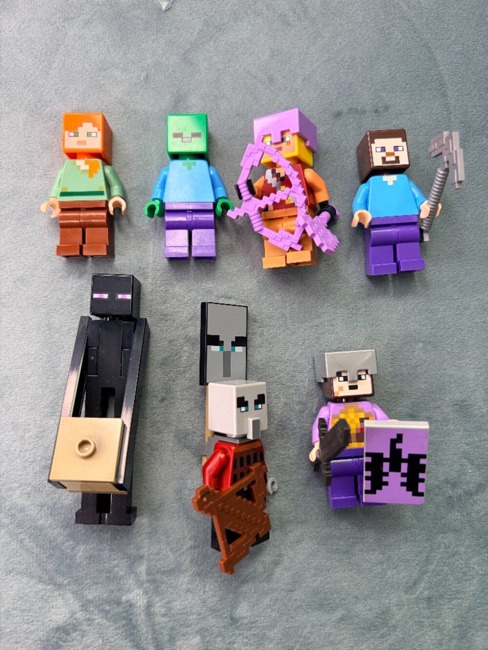 Minecraft LEGO Minifigures Lot of 7
